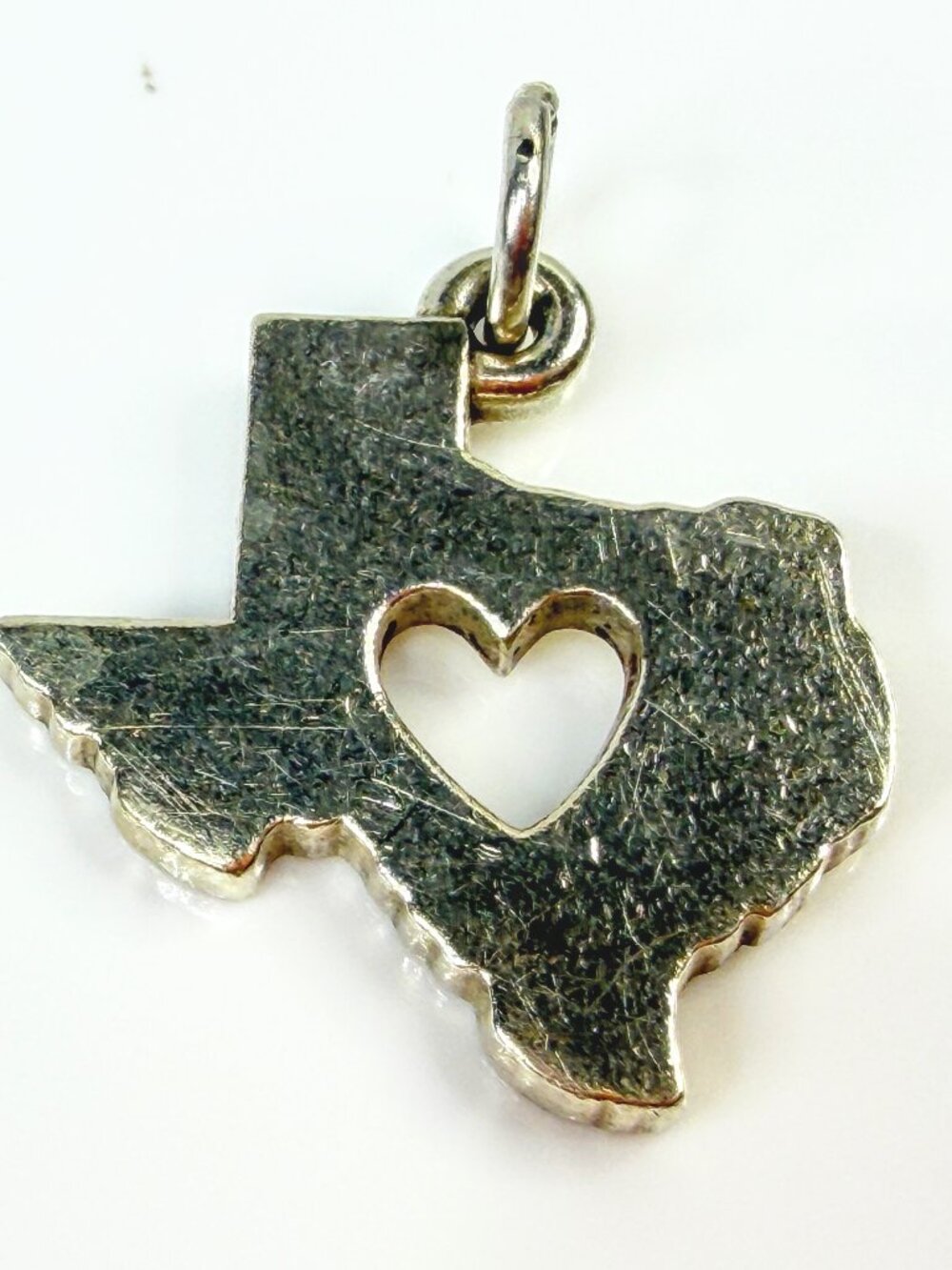 James Avery Sterling Silver Texas Heart Cutout Charm State Jewelry JR2112